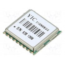 YIC51009EBGG-33; Module: GPS GLONASS/QZSS; ±2.5m; GPS; -161dBm; 3÷4.3VDC; 9.6kbps; YIC