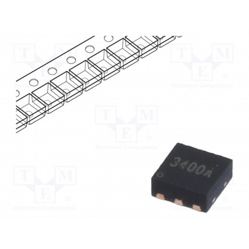 YJQ3400A; Transistor: N-MOSFET x2; TRENCH POWER LV; unipolar; 30V; 6.2A; YANGJIE TECHNOLOGY