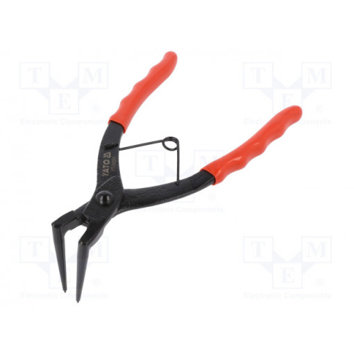 YT-06561; Pliers; for circlip; Pliers len: 190mm; long,angular; YATO