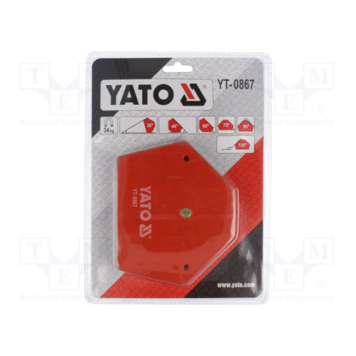 YT-0867; Weld holder; 111x136x24mm; magnetic; 34kg; YATO