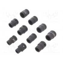 YT-1025; Key set; hex socket,socket spanner,impact; Pcs: 10; YATO