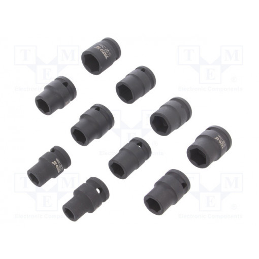 YT-1025; Key set; hex socket,socket spanner,impact; Pcs: 10; YATO