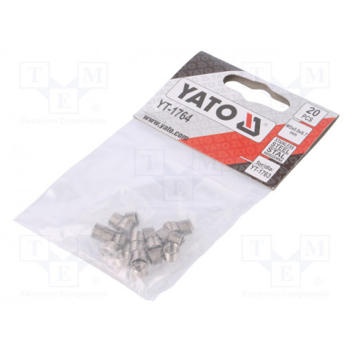 YT-1764; Threaded insert; stainless steel; M5; Pitch: 0,8; 20pcs.; YATO
