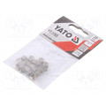 YT-1765; Threaded insert; stainless steel; M6; Pitch: 1,0; 20pcs.; YATO