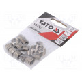 YT-1767; Threaded insert; stainless steel; M10; Pitch: 1,5; 15pcs.; YATO