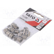 YT-1767; Threaded insert; stainless steel; M10; Pitch: 1,5; 15pcs.; YATO