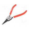 YT-2136; Pliers; for circlip; external; Pliers len: 180mm; straight; YATO