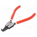 YT-2138; Pliers; for circlip; external; Pliers len: 180mm; angular; YATO