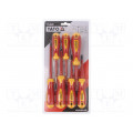 YT-2828; Kit: screwdrivers; Pcs: 7; insulated; 1kVAC; Package: blister; YATO