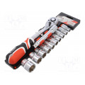 YT-38821; Key set; hex socket,socket spanner; Pcs: 12; YATO