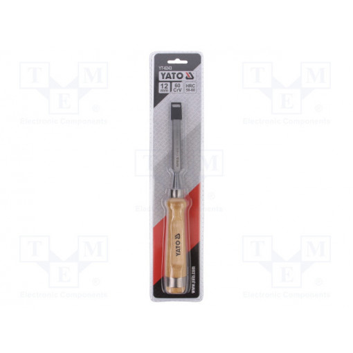 YT-6243; Chisel; Application: for wood; Mat: Chrom-vanadium steel; 12mm; YATO