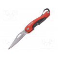 YT-76050; Knife; folding; Kind of blade: straight; 75mm; Features: belt clip; YATO