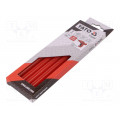 YT-82434; Hot melt glue; Ø: 11.2mm; red; L: 200mm; Bonding: 20÷30s; 5pcs.; YATO