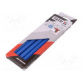 YT-82435; Hot melt glue; Ø: 11.2mm; blue; L: 200mm; Bonding: 20÷30s; 5pcs.; YATO
