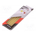 YT-82437; Hot melt glue; Ø: 11.2mm; yellow; L: 200mm; Bonding: 20÷30s; 5pcs.; YATO