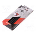 YT-82441; Hot melt glue; Ø: 7.2mm; black; L: 100mm; Bonding: 20÷30s; 12pcs.; YATO