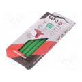YT-82444; Hot melt glue; Ø: 7.2mm; green; L: 100mm; Bonding: 20÷30s; 12pcs.; YATO
