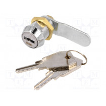 Z-2106-25001-22; Lock; zinc and aluminium alloy; 22mm; chromium; Key code: 25001; ROZTOCZE
