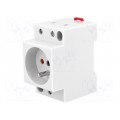 Z-SD230-BS; F-type socket (Schuko); DIN; Input: L+N+PE; EATON ELECTRIC