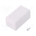Z130B ABS; Enclosure: multipurpose; X: 31mm; Y: 56mm; Z: 27mm; ABS; white; KRADEX