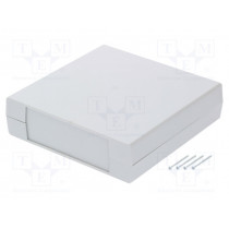 Z26J; Enclosure: with panel; X: 219mm; Y: 221mm; Z: 60mm; polystyrene; grey; KRADEX Z26J; Enclosure: with panel; X: 219mm; Y: 221mm; Z: 60mm; polystyrene; grey; KRADEX