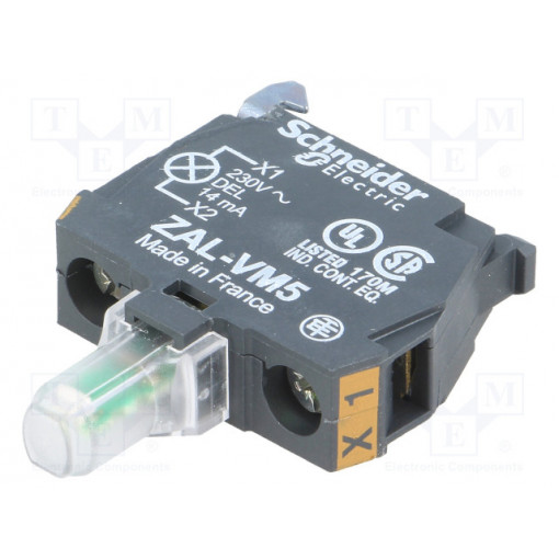 ZALVM5; Illuminating unit; 22mm; Harmony XB4; -25÷70°C; Illumin: LED; SCHNEIDER ELECTRIC