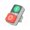 ZB4BW7L3741; Switch: double; Stabl.pos: 1; 22mm; green/red; IP66; Pos: 2; Ø22mm; SCHNEIDER ELECTRIC