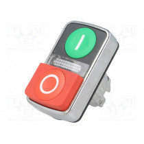 ZB4BW7L3741; Switch: double; Stabl.pos: 1; 22mm; green/red; IP66; Pos: 2; Ø22mm; SCHNEIDER ELECTRIC