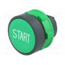 ZB5AA333; Switch: push-button; Stabl.pos: 1; 22mm; green; Illumin: none; IP66; SCHNEIDER ELECTRIC