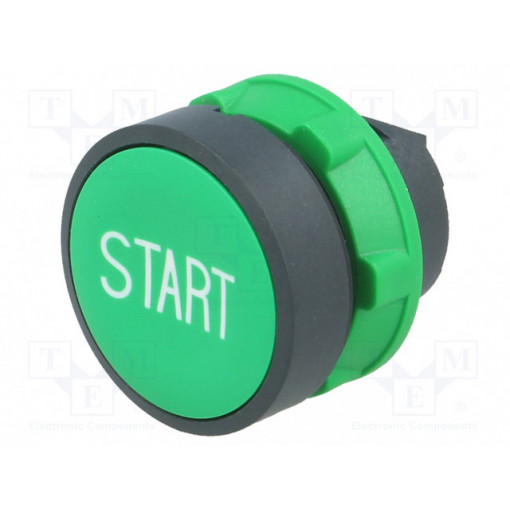 ZB5AA333; Switch: push-button; Stabl.pos: 1; 22mm; green; Illumin: none; IP66; SCHNEIDER ELECTRIC