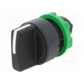 ZB5AD3; Switch: rotary; Stabl.pos: 3; 22mm; black; Illumin: none; IP66; Pos: 3; SCHNEIDER ELECTRIC