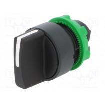 ZB5AD3; Switch: rotary; Stabl.pos: 3; 22mm; black; Illumin: none; IP66; Pos: 3; SCHNEIDER ELECTRIC