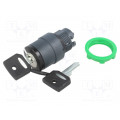 ZB5AG6; Switch: rotary with key; Stabl.pos: 1; 22mm; black; Illumin: none; SCHNEIDER ELECTRIC