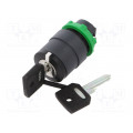 ZB5AG7; Switch: rotary with key; Stabl.pos: 1; 22mm; black; Illumin: none; SCHNEIDER ELECTRIC