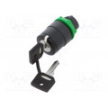 ZB5AG9; Switch: rotary with key; Stabl.pos: 3; 22mm; black; Illumin: none; SCHNEIDER ELECTRIC