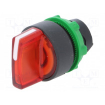 ZB5AK1243; Switch: rotary; Stabl.pos: 2; 22mm; red; Illumin: LED; IP66; Pos: 2; SCHNEIDER ELECTRIC