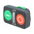 ZB5AW7A3741; Switch: double; Stabl.pos: 1; 22mm; green/red; IP66; Pos: 2; Ø22mm; SCHNEIDER ELECTRIC ZB5AW7A3741; Switch: double; Stabl.pos: 1; 22mm; green/red; IP66; Pos: 2; Ø22mm; SCHNEIDER ELECTRIC