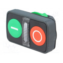 ZB5AW7A3741; Switch: double; Stabl.pos: 1; 22mm; green/red; IP66; Pos: 2; Ø22mm; SCHNEIDER ELECTRIC