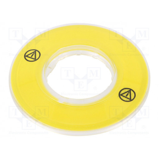 ZBY9121; Warning plate; 22mm; Harmony XB4,Harmony XB5; Ø22mm; SCHNEIDER ELECTRIC