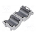 ZCAT2017-0930; Ferrite: two-piece; on round cable; A: 21mm; B: 17mm; C: 9mm; D: 20mm; TDK