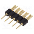 DS1004-02-1*5-3B; Adapter; pin strips; PIN: 5; straight; 2.54mm; THT,soldering; 1x5; CONNFLY DS1004-02-1*5-3B; Adapter; pin strips; PIN: 5; straight; 2.54mm; THT,soldering; 1x5; CONNFLY