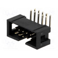 DS1013-10RSIB; Socket; IDC; male; PIN: 10; angled 90°; THT; gold-plated; 2.54mm; CONNFLY