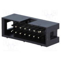 DS1013-14SSIBG; Socket; IDC; male; PIN: 14; straight; THT; gold-plated; 2.54mm; CONNFLY DS1013-14SSIBG; Socket; IDC; male; PIN: 14; straight; THT; gold-plated; 2.54mm; CONNFLY