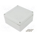 ZP120.120.60SJ TM PC; Enclosure: multipurpose; X: 120mm; Y: 120mm; Z: 60mm; ZP; light grey; KRADEX