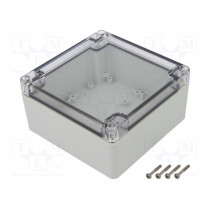 ZP120.120.60SJP TM PC; Enclosure: multipurpose; X: 120mm; Y: 120mm; Z: 60mm; ZP; light grey; KRADEX