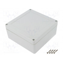 ZP135.135.60SJ TM PC; Enclosure: multipurpose; X: 135mm; Y: 135mm; Z: 60mm; ZP; light grey; KRADEX