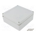 ZP150.150.60SJ TM PC; Enclosure: multipurpose; X: 150mm; Y: 150mm; Z: 60mm; ZP; light grey; KRADEX