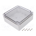 ZP150.150.60SJP TM ABS-PC; Enclosure: multipurpose; X: 150mm; Y: 150mm; Z: 60mm; ZP; ABS; IK07; KRADEX