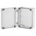 ZP240.190.105 SET 1; Enclosure: multipurpose; X: 190mm; Y: 240mm; Z: 105mm; ZP; light grey; KRADEX