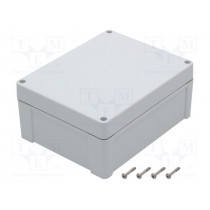 ZP240.190.105JH TM ABS; Enclosure: multipurpose; X: 190mm; Y: 240mm; Z: 105mm; ZP; ABS; gasket; KRADEX